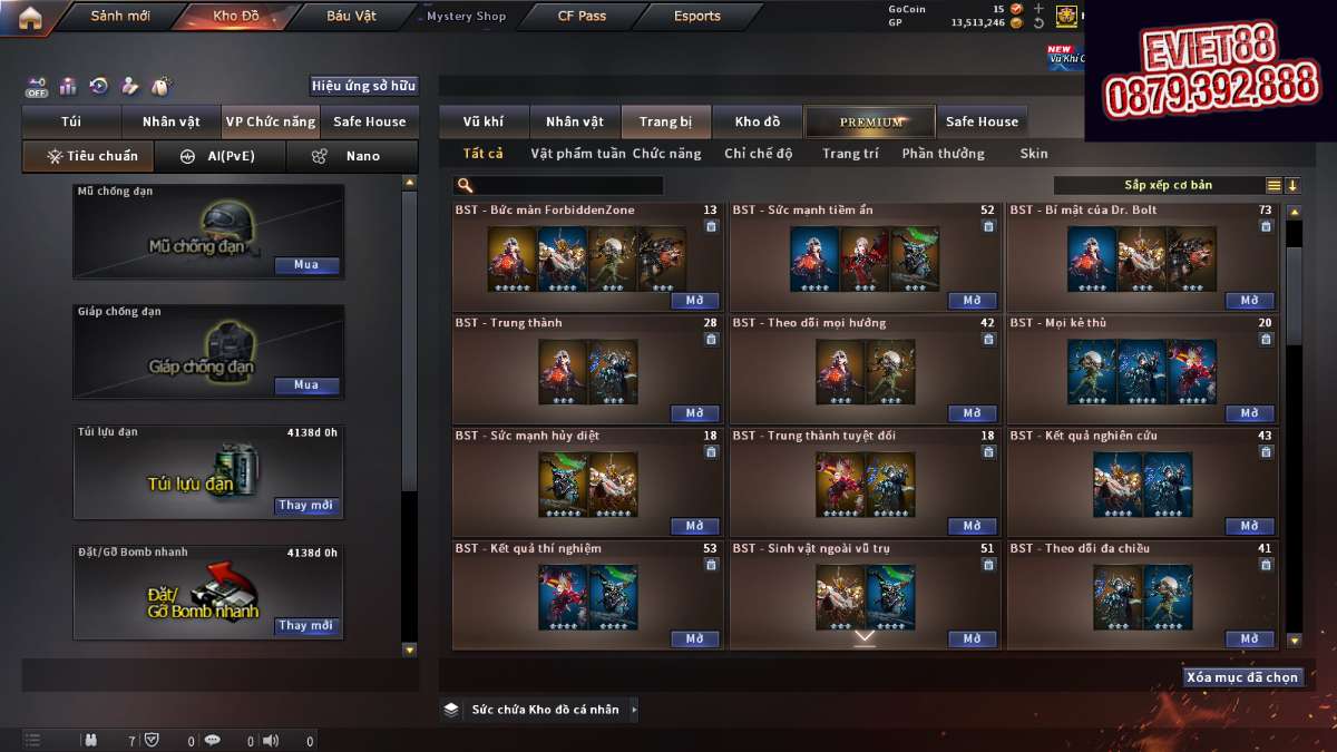 shop acc cf uy tin gia re